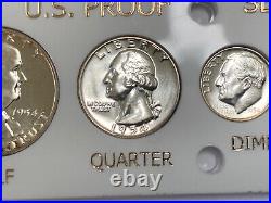 1954 US Proof Set In New Capitol Holder! Nice Quality Coins