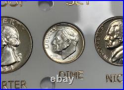 1954 US Proof Set In New Capitol Holder! Nice Quality Coins