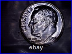 1954 US Silver Coin Proof Set Original Mint Box Doubled Die Obverse FS-101