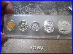 1954 US Silver Proof Set PROBLEM FREE COINS