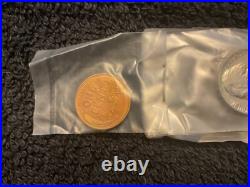 1954 United States Proof Set With Original Cello Plastic Sleeves No Box 1954 United States Proof Set With Original Cello Plastic Sleeves No Box