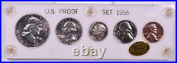 1955 5 Coin Silver Proof Set Choice Original Proof Set