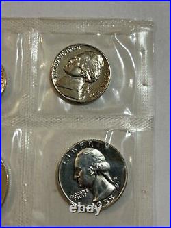 1955 FLAT PACK US SILVER PROOF SET! Nice Toned Lincoln! CoinGuyz