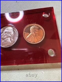 1955 PROOF SET IN CAPITAL HOLDER Cameo Franklin And More. 90 Silver