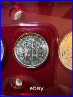 1955 PROOF SET IN CAPITAL HOLDER Cameo Franklin And More. 90 Silver
