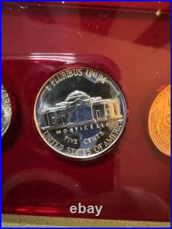 1955 PROOF SET IN CAPITAL HOLDER Cameo Franklin And More. 90 Silver