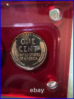 1955 PROOF SET IN CAPITAL HOLDER Cameo Franklin And More. 90 Silver