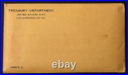 1955 Pristine Unopened Silver Proof Set In Original Treasury Flat Pack Envelope