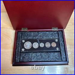 1955 Proof Set 90% Silver, NOS Holder, Wood Box, No Haze, No Spots, No B. S 1955 Proof Set 90% Silver, NOS Holder, Wood Box, No Haze, No Spots, No B. S
