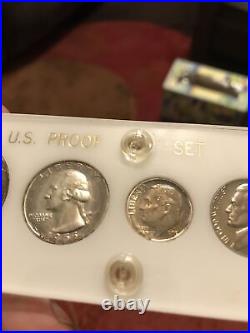 1955 Proof Set. All coins have a awesome tone, Housed In Capital Plastic Year