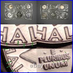 1955 Proof Set DDR Franklin Half Dollar Doubled Die Reverse US Mint Silver Coins 1955 Proof Set DDR Franklin Half Dollar Doubled Die Reverse US Mint Silver Coins