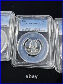 1955 Proof set PCGS Graded Different Grades Please look at Pictures