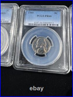 1955 Proof set PCGS Graded Different Grades Please look at Pictures