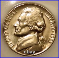 1955 Proof set in old PCI slabs high grade pink, red, green toning