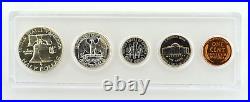 1955 Silver Coin Proof Set In Whitman Plastic Holder