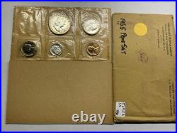 1955 Silver Proof 5 Coin Set in Original Flat Pack Envelope See Des 071126 10tkk
