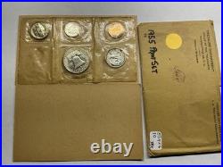 1955 Silver Proof 5 Coin Set in Original Flat Pack Envelope See Des 071126 10tkk