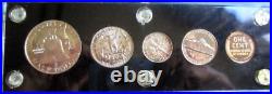 1955 Silver Proof Set In A Black Capital Acrylic Holder