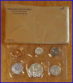 1955 Silver Proof Set US Mint Flat Pack with original envelope
