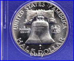 1955 Silver Proof Set with silver Cameo Franklin half, Washington qtr & dime