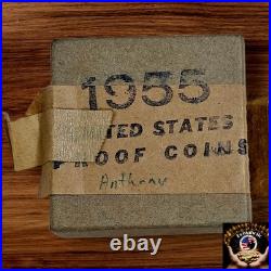 1955 U. S. Mint Proof Set Original Box And Tissue, Pulled From Storage Fast