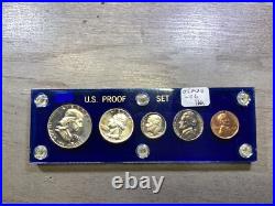 1955 U. S. Mint Silver Proof Key-Date Set with5 Coins in Capital Holder-050424-06