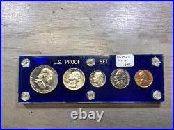 1955 U. S. Mint Silver Proof Key-Date Set with5 Coins in Capital Holder-050424-06