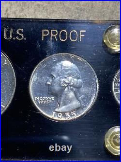 1955 U. S. Proof Set In Capital Plastic Holder. Free Shipping