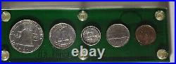 1955 US Mint Silver PROOF Set Cameo Coins Beautiful Toning RARE