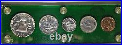 1955 US Mint Silver PROOF Set Cameo Coins Beautiful Toning RARE