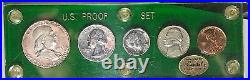 1955 US Mint Silver PROOF Set Cameo Coins Beautiful Toning RARE