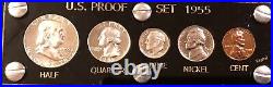 1955 US Mint Silver PROOF Set Cameo Silver Coins