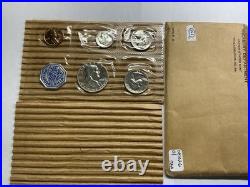 1955 US Mint Silver Proof 5 Coin Set in Original Flat Pack Envelope 081026 01taa