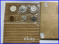 1955 US Mint Silver Proof 5 Coin Set in Original Flat Pack Envelope 081026 01taa