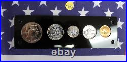 1955 US Mint Silver Proof Set 5 coins NEW Acrylic Holder (Y548)