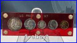 1955 US Mint Silver Proof Set in Capital Holder 90% Silver