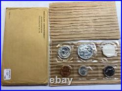 1955 US Mint Silver Proof Set in Original Flat Pack Envelope Seal Cello 0925 50