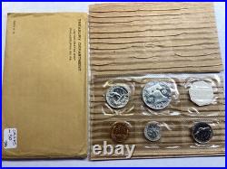 1955 US Mint Silver Proof Set in Original Flat Pack Envelope Seal Cello 0925 50