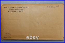 1955 US Proof Set 5 Coin Set 3 Silver Coins 1c-50c In Cello Sleeve with Envelope