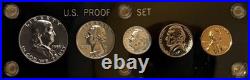 1955 US Proof Set, Uncirculated, Latex Case. 90% Silver Half, Quarter, Dime, #7