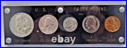 1955 Us Mint Silver Proof Set 5 Coin Clear Holder