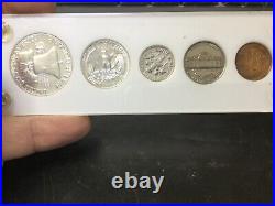 1955 silver proof set in plastic holder