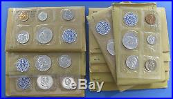 1955 thru 1964 11pc Proof Set Collection with envelopes coa's & 1960 small date