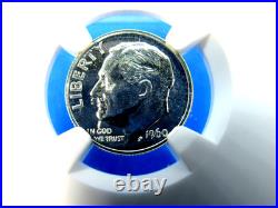 1955 to 1964 P, 10-Coin Set Roosevelt Dimes NGC Pf 69 Beautiful Set