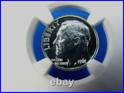 1955 to 1964 P, 10-Coin Set Roosevelt Dimes NGC Pf 69 Beautiful Set
