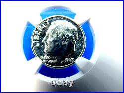 1955 to 1964 P, 10-Coin Set Roosevelt Dimes NGC Pf 69 Beautiful Set