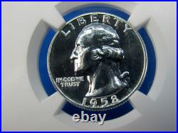 1955 to 1964 P, 10-Coin Set, Washington Quarters NGC Pf 68 Beautiful Set