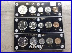 1956, 1957, & 1958 Silver Proof Sets in Capital Holders-051825-43