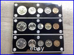 1956, 1957, & 1958 Silver Proof Sets in Capital Holders-051825-43