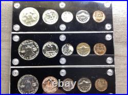 1956, 1957, & 1958 Silver Proof Sets in Capital Holders-051825-43